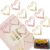 Upquzzfy Metal Heart Paper Clips Set-50 Pcs Gold Paperclips- Cute Decorative Office & School Supplies, Ideal for Wedding & Parties Decor (Heart)