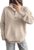 ANRABESS Women’s Long Sleeve Striped Henley Fall Sweater