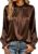 FUNLINGO Silk Satin Long Sleeve Tops