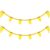 8.2 Ft Pencil Wooden Garland Graduation Yellow Pencil Banners with Cute Beads Hanging Ornaments for Kindergarten Classroom Office Home First Day of School Party Decor