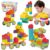 83 PCS STEM Soft Building Blocks Set for Toddlers 18 Months+, Large Construction Stacking Blocks with Storage Box, Educational Preschool Toy to Develop Creativity, Imagination and Fine Motor Skills