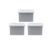8.5-Gallon Plastic File Organizer Storage Box, Gray with Clear Lid 3 Pack YM16745