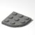 85 Piece Plate, Round Corner 3×3, Dark Gray, Compatible with Lego Parts 30357