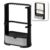 8.7 Inch Vanity Organizer – 3 Tier Bathroom Counter Organizer, Detachable Makeup Storage with Drawer and Hooks, Desk and Jewelry Stand