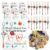 893 Pcs 24 Set Back to School Gift for Teachers Keychain Making Kit
