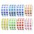 8 Colors 1/4 Inch Holographic Dot Stickers 24000pcs Round Self-Adhesive Labels for Coding