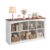 8 Cube Bookshelf 2 Tier Modern Bookcase with Legs, Freestanding Cabinet