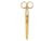 8″ Gold Scissors Stainless Steel Fine Point Ergonomic Office Crafts