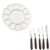 8 Inch Porcelain Watercolor Palette, Mixing Ceramic Watercolor Palette, Mixing Tray Paint Palett for Watercolor Gouache Acrylic Oil Painting 13-Well