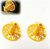 8 Inch Trash Can Wheel Rims Set of 2, Decorative Wheel Covers for Garbage Bins & Carts, Outdoor Trash Can Wheel Rim Decor, Garage Patio Home Accessories (Yellow)