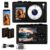 8K Digital Camera with Dual Screen, 16X Zoom, Autofocus, Anti-Shake, Compact Travel/Vlog Camera for Teens & Beginners, 2 Batteries & 32GB Card (Jet Black)