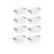 8‑Pack 2.7 Quart Clear Latching Plastic Storage Bin, Gray