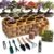 8 Pack Bonsai Tree Kit with Complete Tools, 8X Unique Seeds Bonzai Tree Live Kits, Complete Indoor Bonsai Starter Kit with Woven Basket, Perfect Garden Gift for Mom, Men, Women, Plant Lover