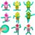 8 Pack Pop Fidget Spinner, Deformable Luminous Fidget Spinners Toy, Wacky Tracks Fidget Toys, Keychain Fidget Toys for Birthday Gifts Basket Stuffers Classroom Prizes Party Favors