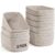 8 Pack Small Storage Baskets for Organizing, Woven Rope Bins for Bathroom, Closet, Shelf Organizer, Cute Cube Decorative Box for Towels, Baby Nursery, Toys, Gift Empty Baskets – 11.5″x7.5″x4.7″-Brown
