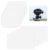 8 Pack Windshield Dashcam Stickers, 2 Sizes Clear Electrostatic Stickers