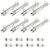 8PCS 25mm 2 Holes Metal Ring Binder Clip Suitable for A5/B5/A4 Sizes