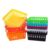 8pcs Colorful Desktop Organizer Basket, Small Square Plastic Desk Tray
