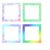 8Pcs Diamond Painting Frames 20x20cm(8×8) Canvas, Peel&Stick Release Paper Border Covers, Decorative 5D Gem Display Templates – Geometric, Galaxy & Pixel Patterns with Protective Film