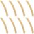 8 Pcs Earthy Wood Log Sticks Set, 5.9 in Dried Wood Sticks for Crafts, Light Brown Natural Wood Craft Sticks for Rustic Wall Decor, Home Decor, Jewelry Display, DIY Projects