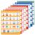 8PCS Groovy Retro Classroom Magnetic Learning Chart Squares Teacher Mini Learning Chart Management Back to School Resource for Homeschool Learning Preschool Office Schedule Activities Supply 16 x 14In
