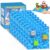 8PCS Magnetic Blocks Base Plates for Kids, 4″ x 4″ Strong Grip Base (Water)