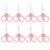 8pcs Multi-function Safety Scissors for Diy, Pink