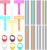 8 Pcs Reading Trackers for Kids, Reading Guide Strips for Kids, 6 Pcs Finger Highlighters for Readings, Improve Readers’ Focus (6 Colors)
