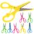 8pcs Safety Scissors for Preschool DIY Paper Cutting Scissors
