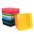 8pcs Small Plastic Desk Organizer Basket , Square Stackable Storage