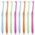 8Pcs Soft End Tuft Toothbrush Orthodontic Tapered Brush Detail Cleaning