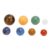 8Pcs Solar System Planets Gemstone Balls, Palm-Sized Planet Stress Balls for Meditation, Mini Educational Space Model, Made of Gemstone Stone