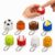 8pcs Sports Ball Clicker Fidget Keychains Set,
