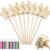 8 Pcs Wooden Star Fairy Wand, Unfinished Magic Wand Making Kit with Markers