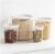 8 Piece Plastic Food Storage Container Set Clear Pantry Organizer Canisters with Lids for Dry Food