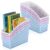 8 Pieces Book Bin Bulk for Classroom Stackable Plastic Magazine Holder Book Storage Box Baskets Back to School Storage Bins Organization for Classroom Library Home