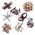 8 Pieces Wooden and Metal Brain Teaser Puzzles Box