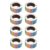 8 Rolls Color-Coding Label 8 Copper Plated Paper Rectangular