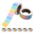 8 Rolls Rectangular Color Coding Labels 1×0.6 Inch Copper Plated