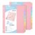 8 Tab Binder Dividers,Plastic（PVC Free Dividers for 3 Ring Binder, Write & Erase Binder Dividers with Tabs for School Office Home Supplies, Pastel Colors (2)