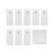 8 Universal Frame Hangers with 24 Removable Adhesive Strips (2 Per Hanger), Damage-Free Wall Mount for Sawtooth, D-Ring, Wire, Keyhole and Other Frames, No Nails