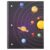 8 x 10.5 College Ruled Spiral Notebook 1 Subject 80 Sheets Solar System