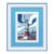 8×10 Picture Frame with Dual Mats, Blue Photo Frames Matted for 5×7/6×8