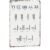 8×12 Inch Aluminum Metal Sign, Korean Alphabet Double Consonants & Diphthongs Chart Poster, Language Learning Wall Decor for Classroom Study Room Home