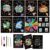 9-Piece Travel Scratch Art Collection, Black and Gold Artwork Sheets, 18.5 x 13.5 cm Scratch-Off Cards