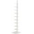9-Tier White Corner Bookshelf – Tall & Narrow Ladder Design for Stunning Home Display Ideal for Small Spaces Multipurpose Storage Solution for Books and Decor