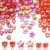 900PCS AB Red Pony Beads,9mm Star Heart Acrylic Spacer Beads,Bulk Kandi Beads for Bracelet Making & Party Crafts(Red Shaped)