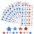 900 Pcs Patriotic Stickers 10 Sheets 4th of July Glitter Star Decals in Red Blue Small Stars for Independence Day Party Decorations Classroom Rewards Scrapbooking and Gift Packaging