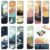 90PCS Sensory Stickers – 2 Textured Surface, Storage Box Included – Sensory Stickers for Office, Desk, Teachers, Adult Stickers for Anxiety Relief, Stress (Landscape)