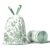 90 pieces 45 * 50 cm, herbal grass printed drawstring garbage bags, thick household kitchen leak-proof plastic bags for waste, strong and durable, hand-held storage bags